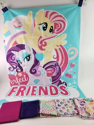 My Little Pony Fabric Lot Bundle Plus Coordinating Blender & Solids Stash - Image 1 of 4