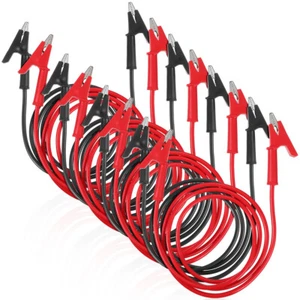 8 Pcs Clip Jumper Clips for Multimeter Electrical Test Leads - Picture 1 of 11