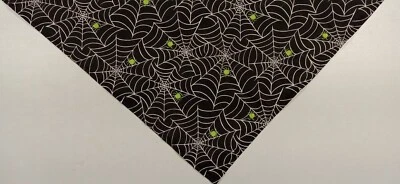 Pañuelo para perro Buster marrón, bufanda, atado, negro, Halloween, arañas, telarañas, L Foto 1 de 3