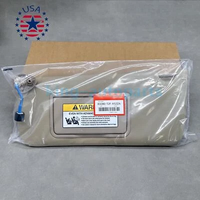 New Sun Visor Left Driver Side beige for 13-17 Honda Accord 83280-T2F-A52ZA US - Image 1 of 4