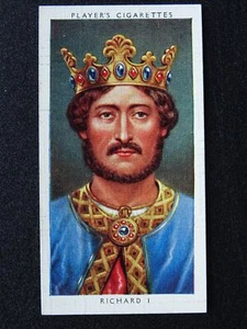 No.6 KING RICHARD I - Kings & Queens of England by John Players 1935 - Picture 1 of 1
