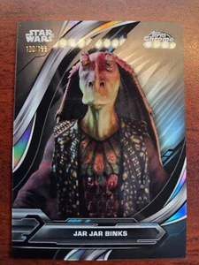 2024 Topps Star Wars Barattolo Cromato Nero Binks x/199 41 Rifrattore Parallelo - Foto 1 di 1