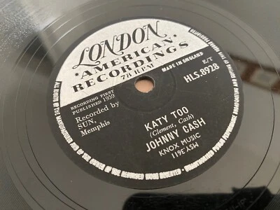 JOHNNY CASH : KATY TOO  /  I FORGOT TO REMEMBER TO FORGET.  UK. 78.rpm (1959) Foto 1 de 4