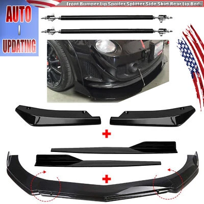 Parachoques delantero alerón labial divisor faldón lateral cuerpo labio trasero para Fiat 500 500L Foto 1 de 4