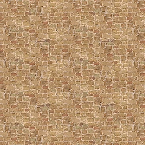 Bringing Home Christmas Fabric - Brown Brick Print - Wilmington YARD - Image 1 of 1