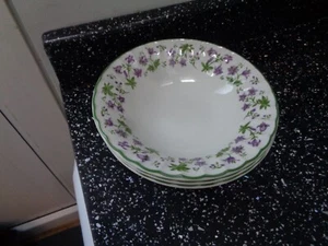STAFFORDSHIRE JULIANNE CEREAL BOWLS X 3 - Picture 1 of 2