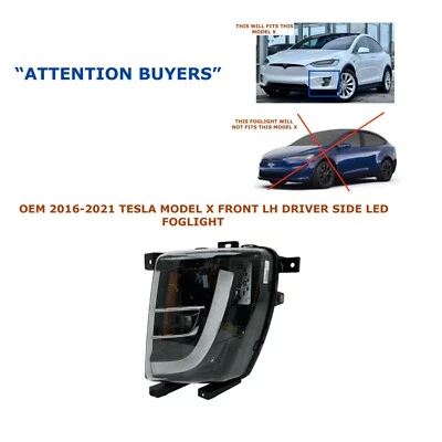 Faro antiniebla LED delantero izquierdo Tesla Model X 2016 2018 2019 2020 2021 Foto 1 de 4