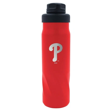 PHILADELPHIA PHILLIES LOGO 20 oz  STAINLESS STEEL WATER BOTTLE NEW WINCRAFT 👀 Cover