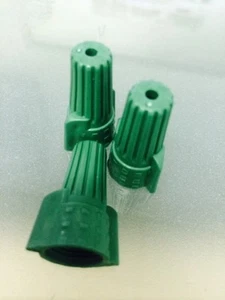 (5000 pc) Green Double Winged Grounding Wire Connectors Ground TWIST ON - Picture 1 of 6