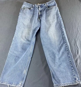 VINTAGE Old Navy Jeans Mens 34x30 Baggy Fit Skater Y2K Distressed Denim - Picture 1 of 12