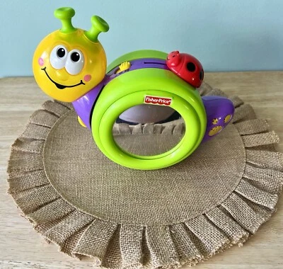 Винтажная музыкальная улитка Fisher-Price, Go Baby Go 1-2-3 Crawl Along With Me б/у в отличном состоянии - Изображение 1 из 4