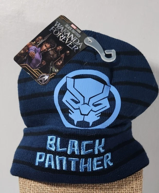 Gorro Marvel’s Black Panther H&M Collab Negro Reversible Lentejuelas Invierno Juvenil  Foto 1 de 1