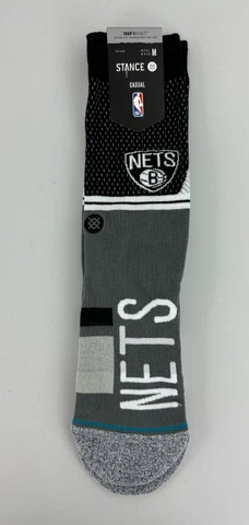 Stance NBA Brooklyn Nets Crew Socks Men's Medium 6-8.5 or Women's 8-10.5 Cover