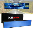 Universal Icbeamer 240Mm Flat Blue Tint Interior Clip On Rear View Mirror Z160