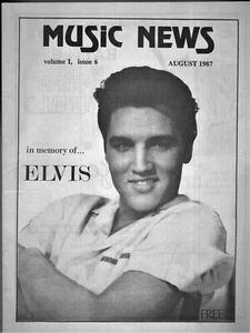 MUSIC NEWS San Diego August 1987 * Rare Collectible In Memory Of Elvis Presley - Picture 1 of 4