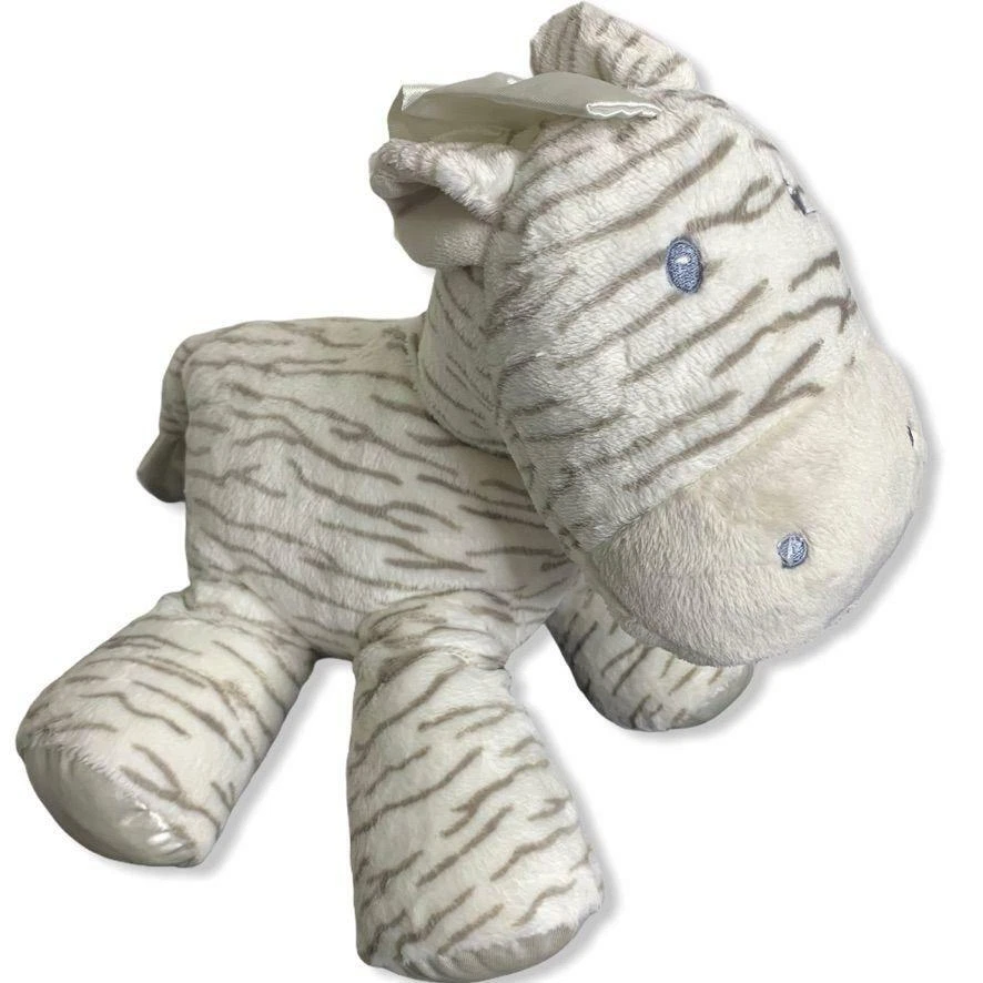 Zebra Plush 13” Gray & White Stuffed Animal Toy Baby by Gund #4056406