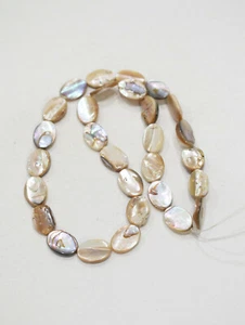 Beads Phillipine Beige Mother of Pearl 15mm - Picture 1 of 3