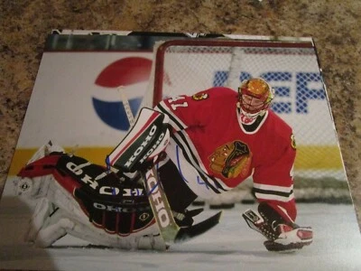 FOTO MATE 8X10 FIRMADA POR JOCELYN THIBAULT CHICAGO BLACKHAWKS Foto 1 de 3