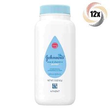 12x JOHNSON'S Baby Powder 1.5oz Travel Size Pure Cornstarch Aloe & Vitamin E