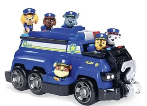 Paw Patrol Equipo Total Rescate Chase’s Policía Crucero Vehículo Juego Completo 6 Figuras - Imagen 1 de 10