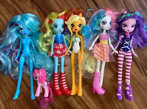 Lote de 4 muñecas My Little Pony Equestria niñas ecualizador - Imagen 1 de 9