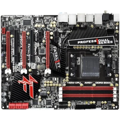 ASROCK fatal1ty 990FX professional series AMD 990FX DDR3 Socket AM3+/AM3 ATX - Image 1 of 4