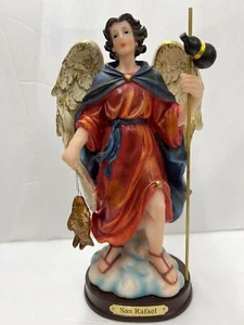 Figura estatua arcángel de 8" pulgadas de San Rafael San Rafael arcángel religioso santo arcángel - Imagen 1 de 2