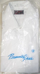 BRAND NEW vintage CALEB V SMITH White Uniform Shirt 15 1/2 32-33 old stock USA - Picture 1 of 3