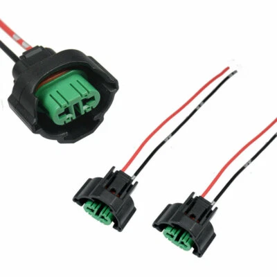 2x H11 H8 Female Connector Adapter Harness Wire Socket Plugs Headlight Foglight - Image 1 of 4
