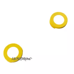 Abarth Fog Light Trim Covers / Surrounds | 595 Series 3 & 4 | YELLOW 500 695 - Picture 1 of 2