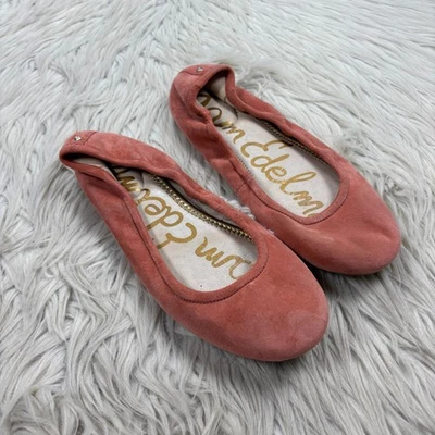 Sam Edelman Mujer 7 Rosa Gamuza Noah Scrunch Ballet Pisos Ballecore Femenino Foto 1 de 4