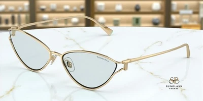 Gafas de sol para mujer TIFFANY TF3095 6196MF oro pálido foto azul 61 mm Foto 1 de 4