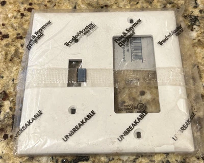 Cubierta irrompible combinación palanca 2G blanca P&S Trademaster TP126-W-LOTE DE 19 Foto 1 de 2