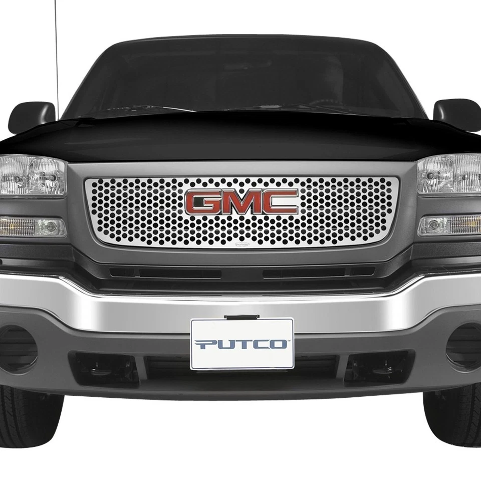 For GMC Canyon 04-12 Putco 1-Pc Polished Round Punch CNC Machined Main Grille Foto 1 de 1
