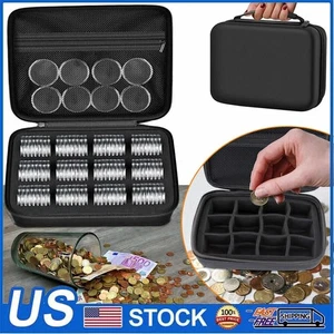 100 Durable Coin Capsules - 5 Sizes - Protect Gasket - Organized Storage Box US - Picture 1 of 20