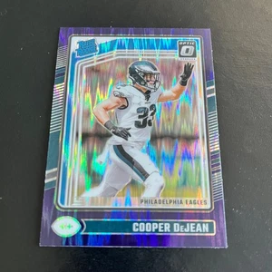 2024 Donruss Optic Purple Shock Rated Rookie #221 Cooper DeJean Eagles - Picture 1 of 2