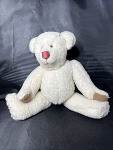 Hand Made-Crafted SHERPA FLEECE Moveable Limbs & Head TEDDY BEAR - 13” Tall - Picture 1 of 7