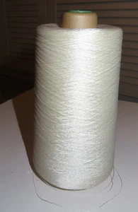 Nylon klar weiß Faden - große industrielle Spule - fast 1 Pfund starker Grove - Bild 1 von 5