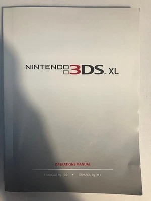 Nintendo 3DS XL solo manual de instrucciones - guía de folleto de instrucciones Foto 1 de 4