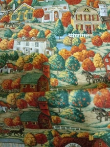 Buildings New England Town in the Fall - Picture 1 of 1