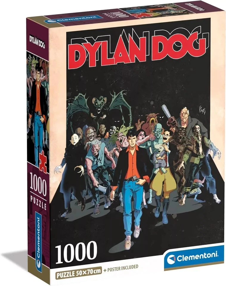 Clementoni Puzzle Dylan Dog con Poster Incluso 1000 Pezzi