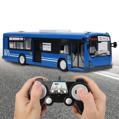 Blue Remote Control Bus 2.4GHz Electric With Simulation Sound Light 1:20 LW - Image 1 of 4