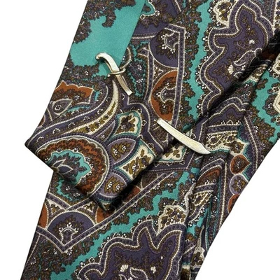 SWANK Vintage Espada Vaina MOP Tono Dorado Metal Barra Clip  Foto 1 de 4