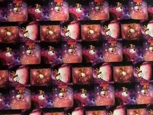 Snoopy  "Far Out Snoopy" Peanuts Gang Cotton Fabric 2019  Purple Multi  36”X 42" - Picture 1 of 8