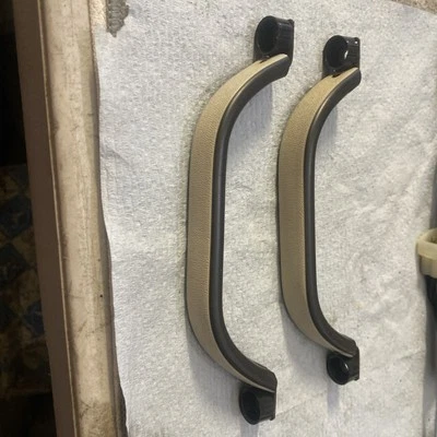 1972 - 89 Mercedes Benz R107 450SL 380SL 560SL Hard Top Grab Handles Set OEM - Image 1 of 4