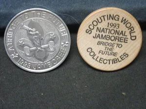 1993 National Jamboree LDS Coin and Scouting World Collectibles Nickle      JOAX - Picture 1 of 2