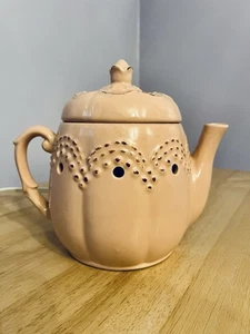 Scentsy Electric Wax Warmer Retired Teapot Light Pink Glossy Ceramic - Picture 1 of 6