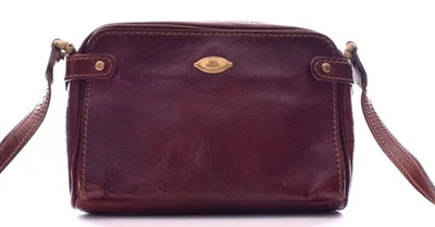 Bolso Bandolera Pequeño The BRIDGE Vintage Y2K Cuero Marrón Hecho en Italia Foto 1 de 4