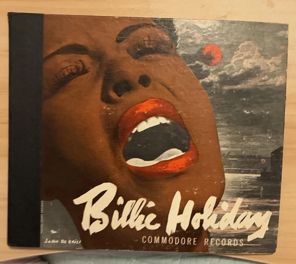 Billie Holiday Book of 4-78 Vinyls 8 Songs Commodore Records Great Condition Foto 1 de 4