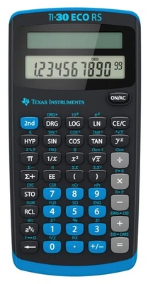 Texas Instruments TI-30 ECO RS Solar Powered School Calculator - 10 Digit Displa - Image 1 of 4
